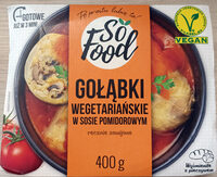 Gołąbki wegetariańskie w sosie pomidorowym