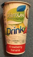 Coconut vegangurt drink jahoda a banán