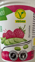 Raspberry plant based yoghurt