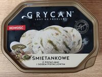 Lody śmietankowe z pistacjami i sosem pistacjowym