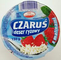 Czaruś - deser ryżowy z malinami