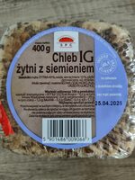 Chleb IG żytni z siemieniem