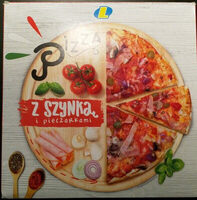 Pizza z szynką i pieczarkami