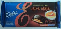 Dark Chocolate With Crème Brûlée Flavour Filling