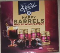 Цукерки шоколадні "Happy Barrels" алкогольні, зі смаком глінтвейну