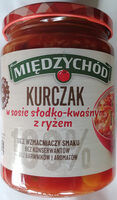Kurczak w sosie słodko-kwaśnym z ryżem