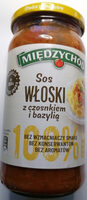 Sos włoski z czosnkiem i bazylią.