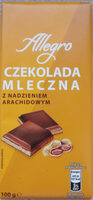 Czekolada mleczna z nadzieniem archaidowym