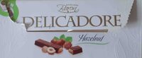 Шоколад молочный с ореховой начинкой delicadore hazelnut