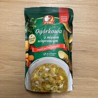 Ogórkowa z mięsem wieprzowym
