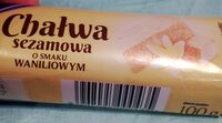Chałwa sezamowa o smaku waniliowym