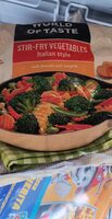 STIR-FRY VEGETABLES italian style with broccoli and courgette