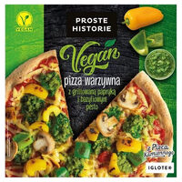 Vegan Pizza warzywna z grillowaną papryką i bazyliowym pesto