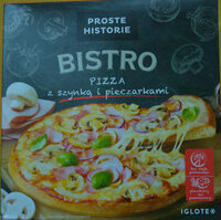 Pizza z szynką i pieczarkami