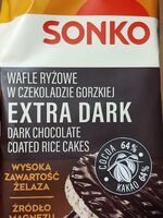 Wafle ryżowe w czekoladzie gorzkiej