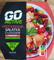 Proteinowa sałatka z łososiem pikantna