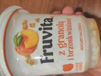 Fruvita z granola i brzoskwinia