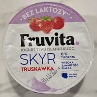 Jogurt islandzkiego Skyr z truskawką