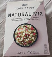 Natural mix: ryż, fasolka, papryka, cebula i curry
