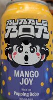 Mango Joy Black Tea Popping Boba Natural Juice