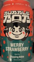 Merry Strawberry Black Tea Popping Boba Natural Juice