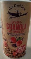 Schoko granola mit Himbeeren
