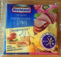 Ser kremowy w plastrachz szynką