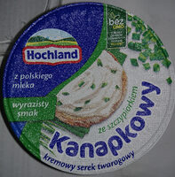 Kremowy serek twarogowy kanapkowy ze szczypiorkiem