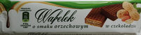 Wafelek o smaku orzechowym w czekoladzie