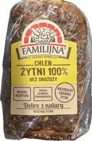 Chleb żytni 100% bez drożdży