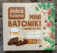 Mini batoniki z nerkowców à la latte waniliowe