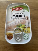 Filety bez skòry z makreli z oliwą z oliwek