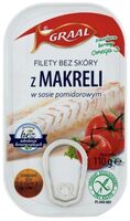 Filety bez skóry z makreli w sosie pomidorowy