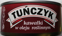Tuńczyk kawałki w oleju roślinnym.