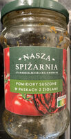 Pomidory suszone w paskach z ziołami