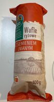 Wafle ryżowe z siemienami lnianym