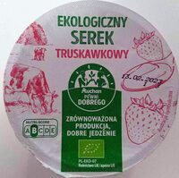Ekologiczny serek truskawkowy