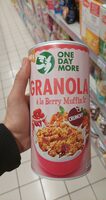 One day more granola berry muffin