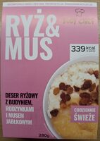 Ryż & Mus - deser ryżowy z budyniem, rodzynkami i musem jabłkowym