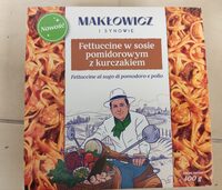 Fettuccine w sosie pomidorowym z kurczakiem