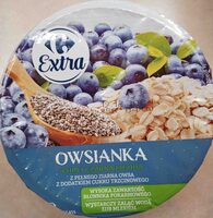 Owsianka chia i czarna jagoda