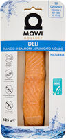 Deli trancio di salmone affumicato a caldo