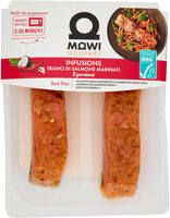 Infusions tranci di salmone marinati con red Thai