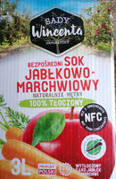 Bezpośredni sok jabłkowo-marchwiowy