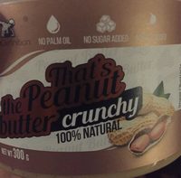 That's the Peanut Crunchy Butter