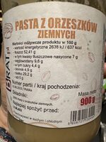 Pasta z orzeszków ziemnych