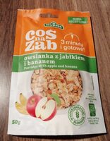 Coś na ząb owsianka z jabłkiem i bananem