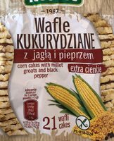 Corn cakes with millet groats and pepper