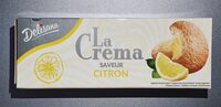 Gebäck mit Creme Zitronengeschmack
