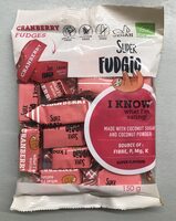 Cranberry fudges